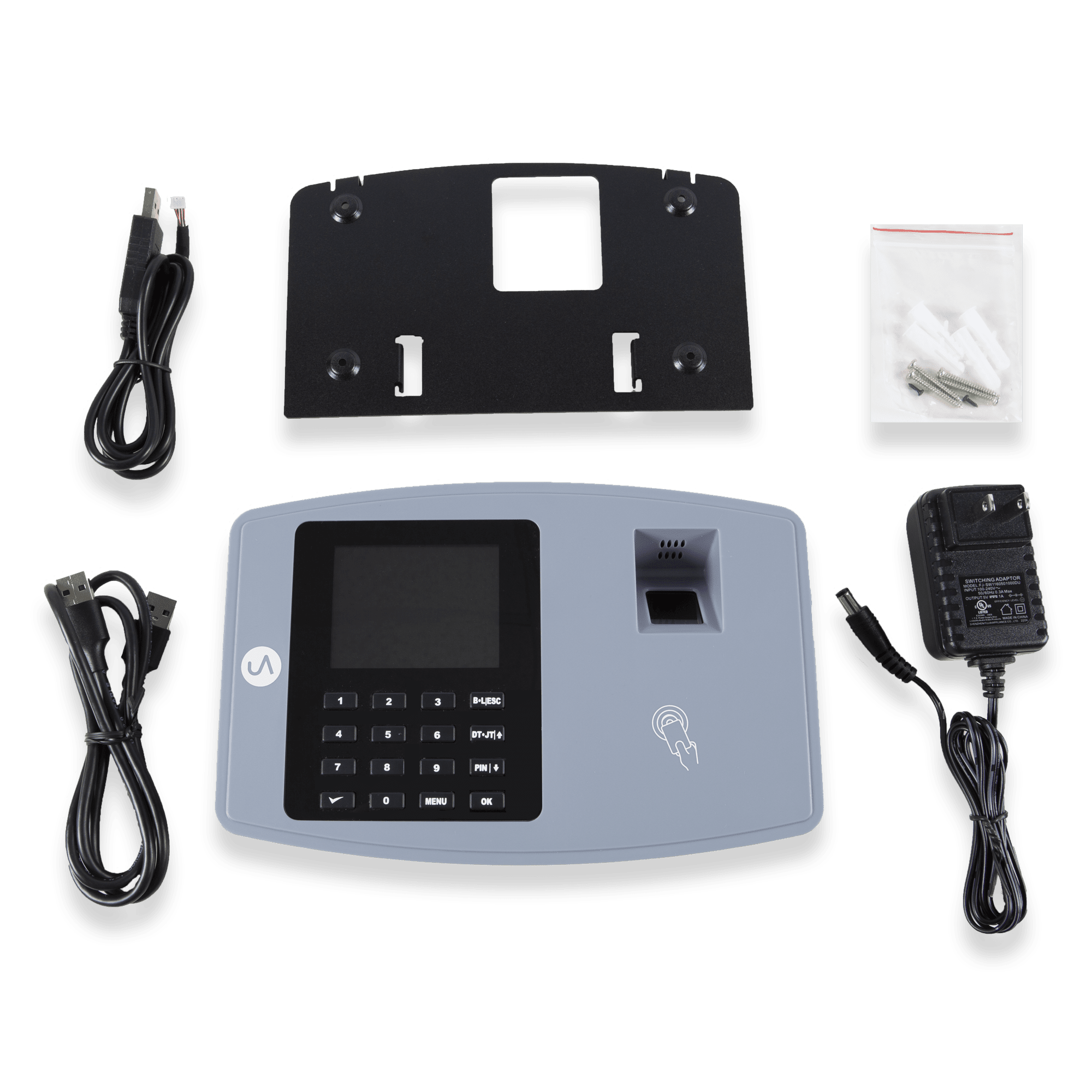 Moodymann TAKEN AWAY 開封のみ uAttend Fingerprint Time Clock System, Black/Gray (BN6500
